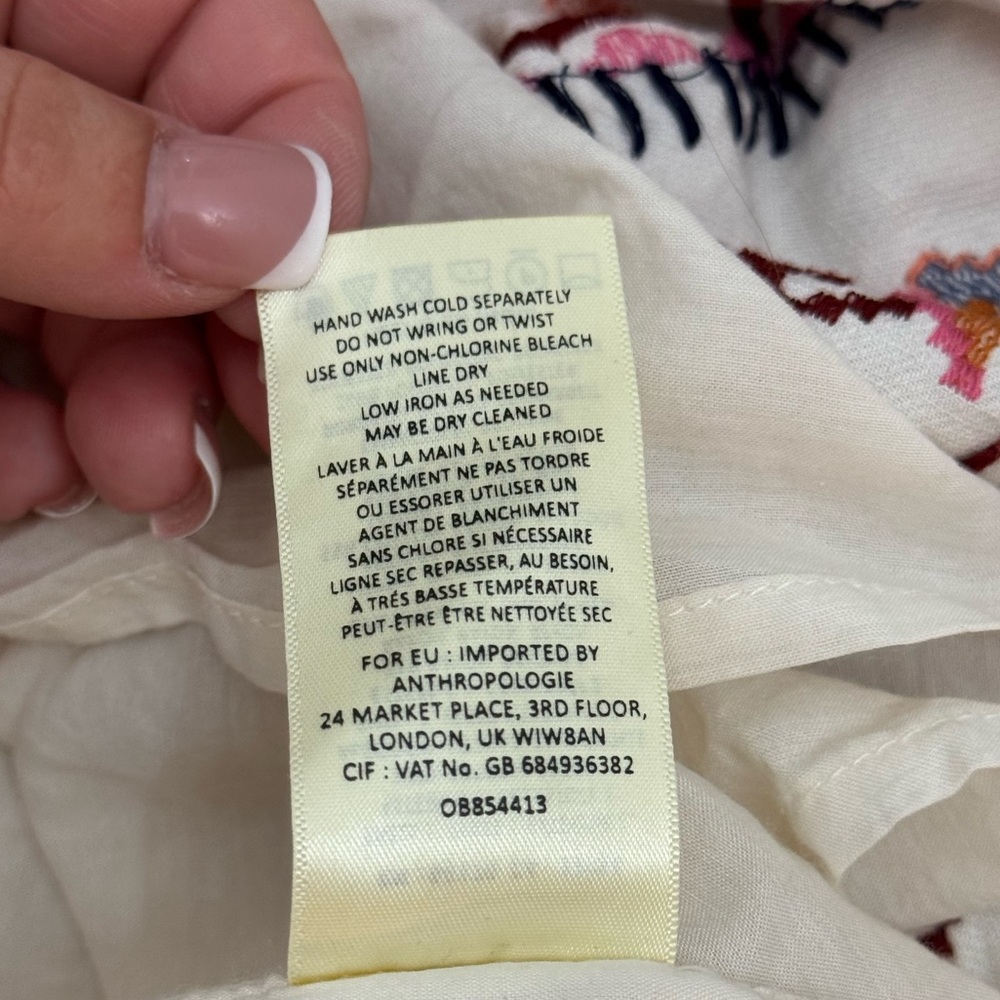 NEW Anthropologie Akemi & Kin Embroidered Southwestern Tribal Boho Dress Size 14 - Picture 16 of 16